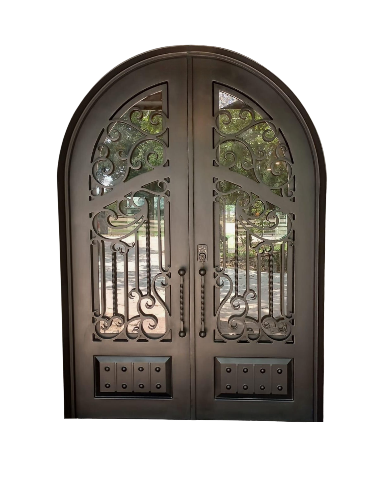 Custom iron doors